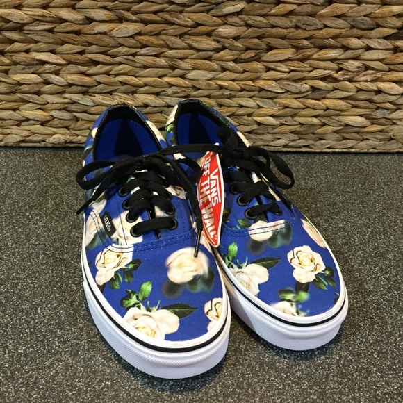 Vans Blue Floral “Era Romantic” Unisex Sneakers W 8 / M 6.5 ~NWT - Picture 1 of 13